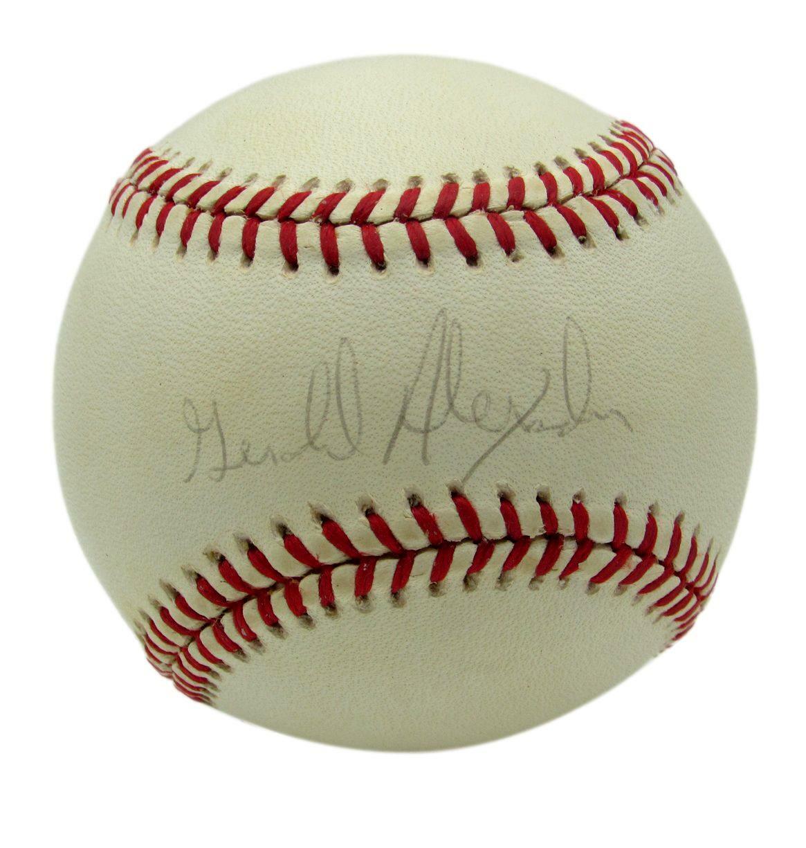 Gerald Alexander Texas Rangers Signed/Autographed OAL Baseball 162655