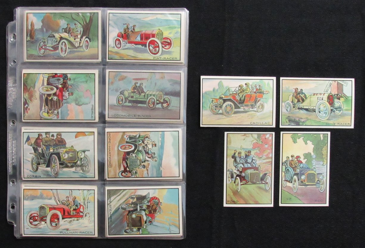 1953 Bowman Antique Automobiles Complete Set (48) Cadillac, Ford 189828