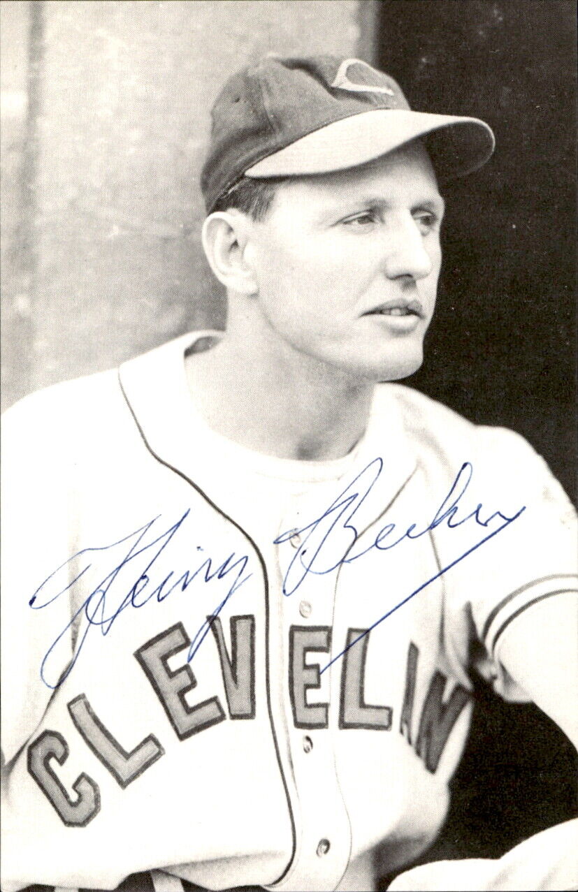 Heinz Becker Indians d. 1991 Signed/Autographed 3x5 Photo 177947