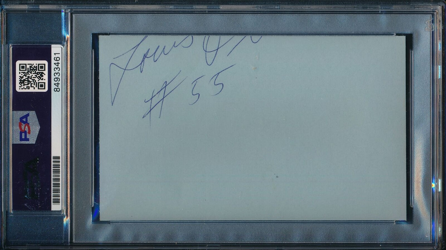 Aretha Franklin Signed/Autographed 3x5 Index Card/Cut Queen of Soul PSA/DNA