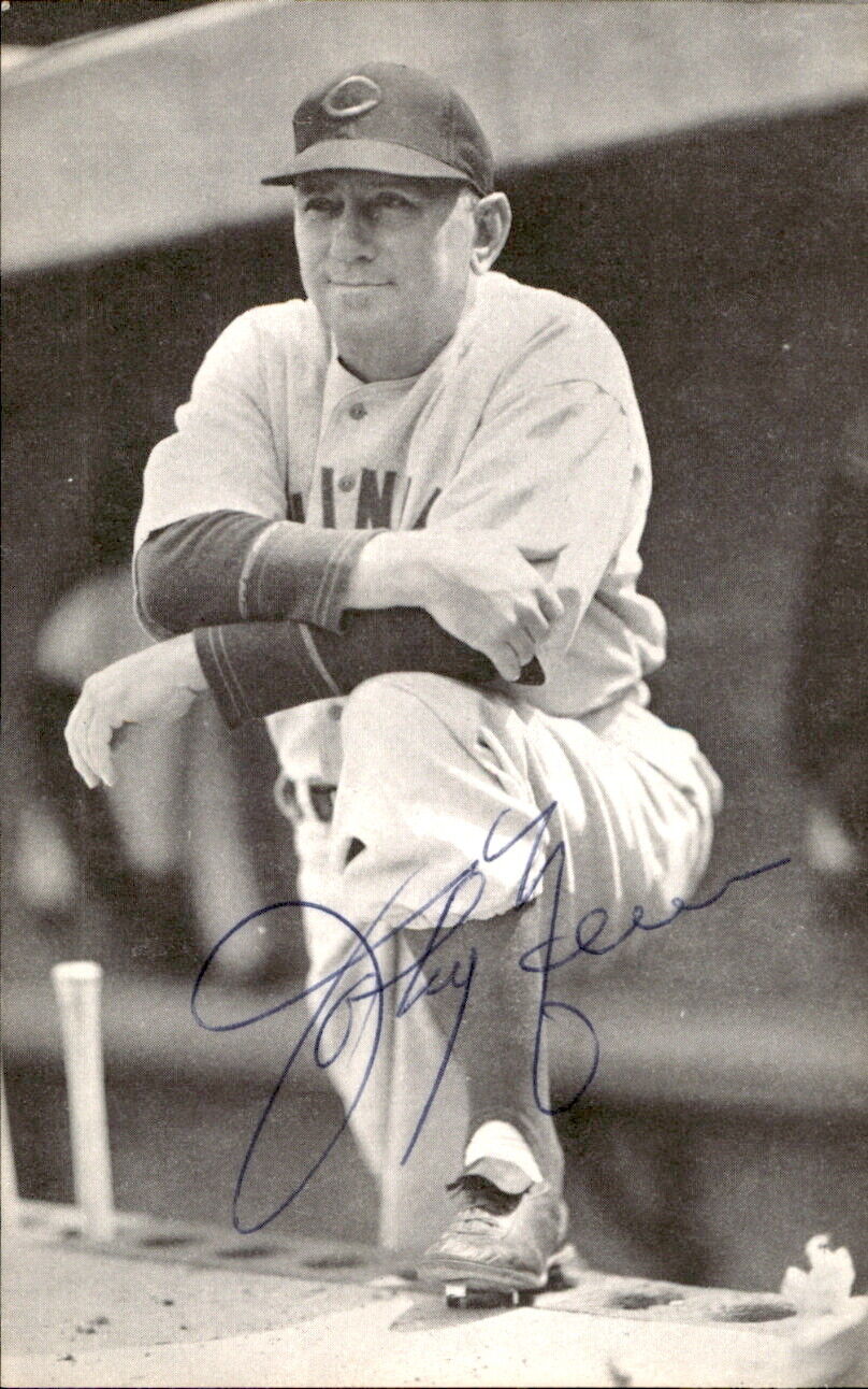 Johnny Neun Reds d. 1990 Signed/Autographed 3x5 Photo 178673