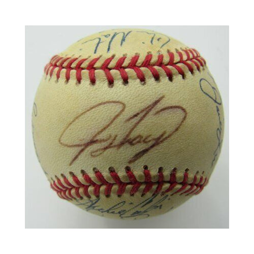Montreal Expos Team Signed ONL Baseball inc. Torborg, Floyd, Pride PASS 158921