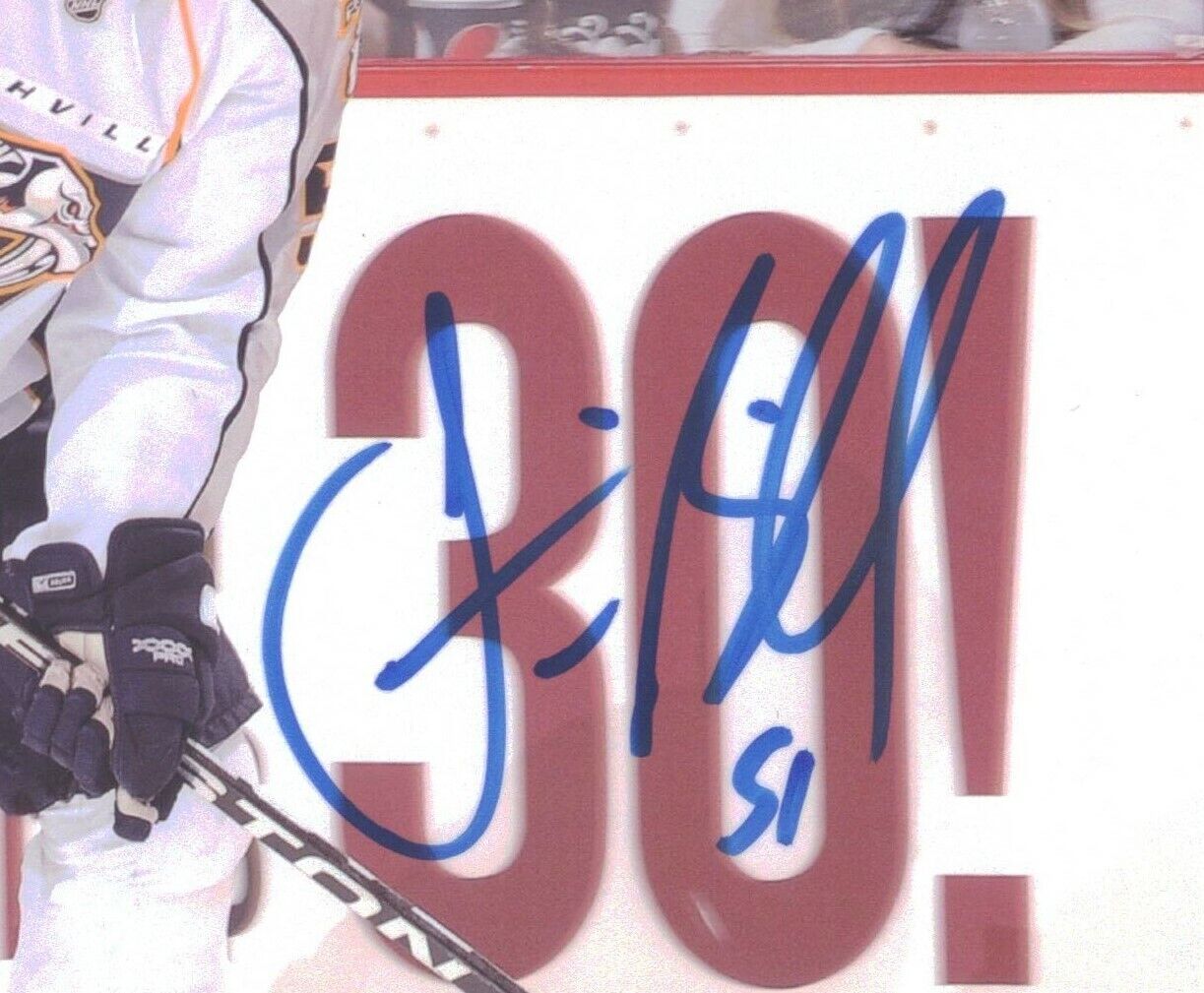 Francis Bouillon Nashville Predators Signed/Autographed 8x10 Photo 152675