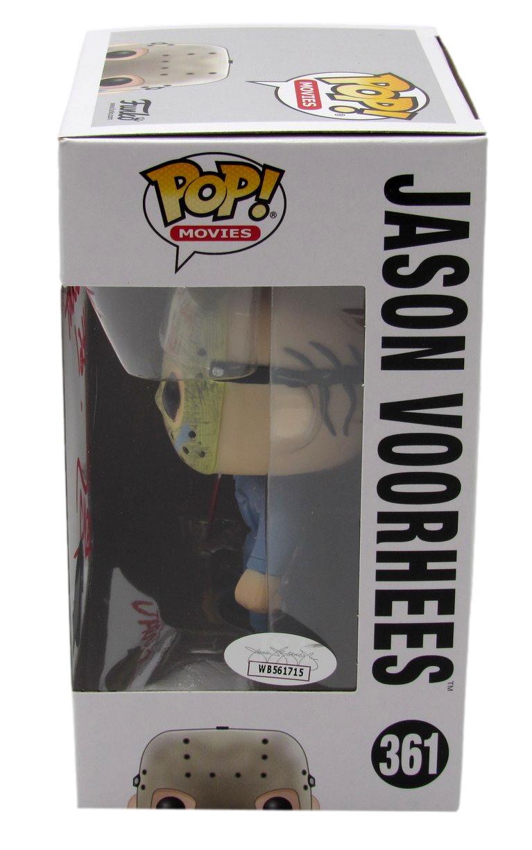 Ari Lehman Signed/Insc Funko Pop! #01 "Friday the 13th" Signed in Red JSA 190711