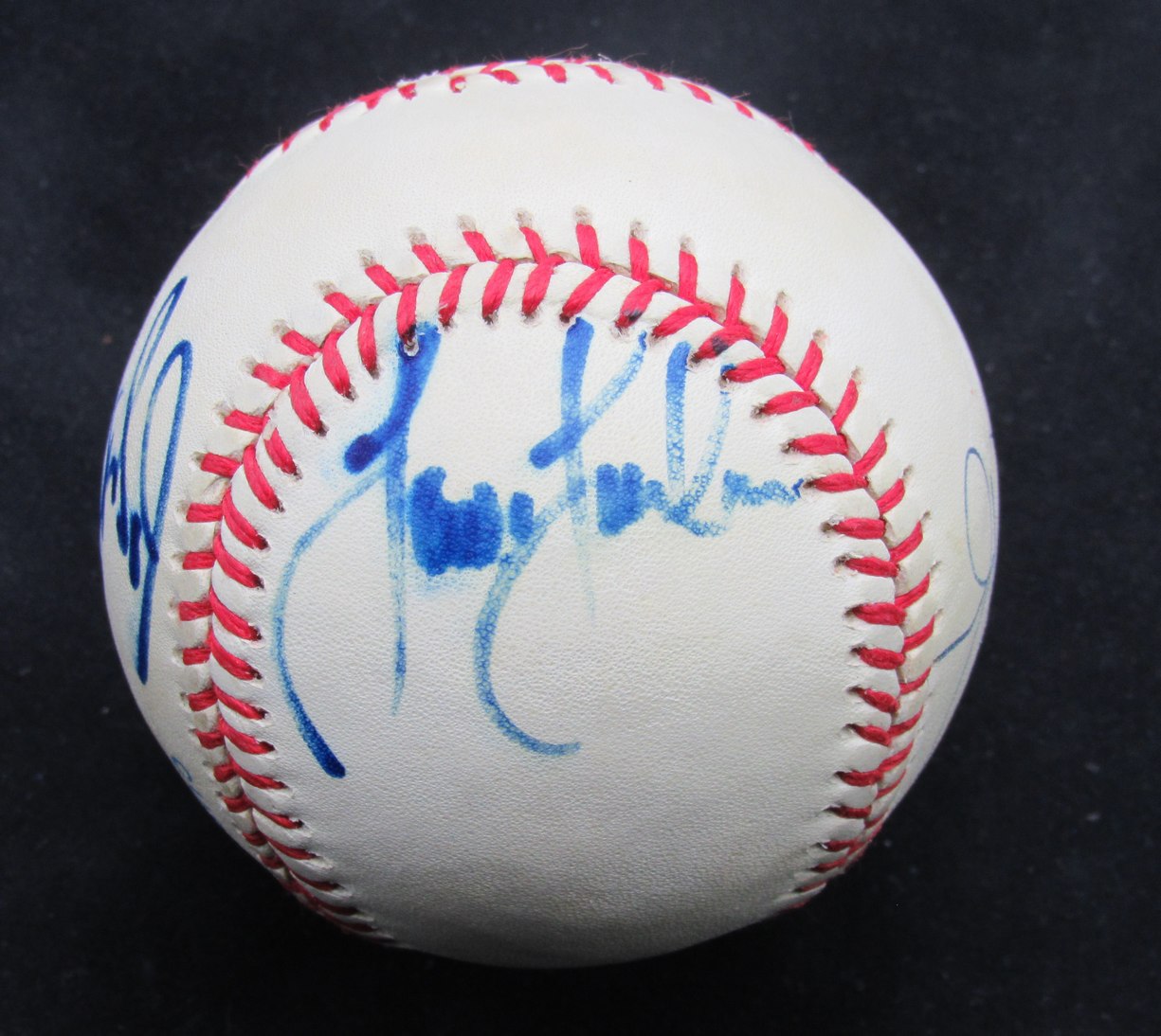 George Brett Nolan Ryan HOFers Autographed Rawlings OAL Baseball 173464