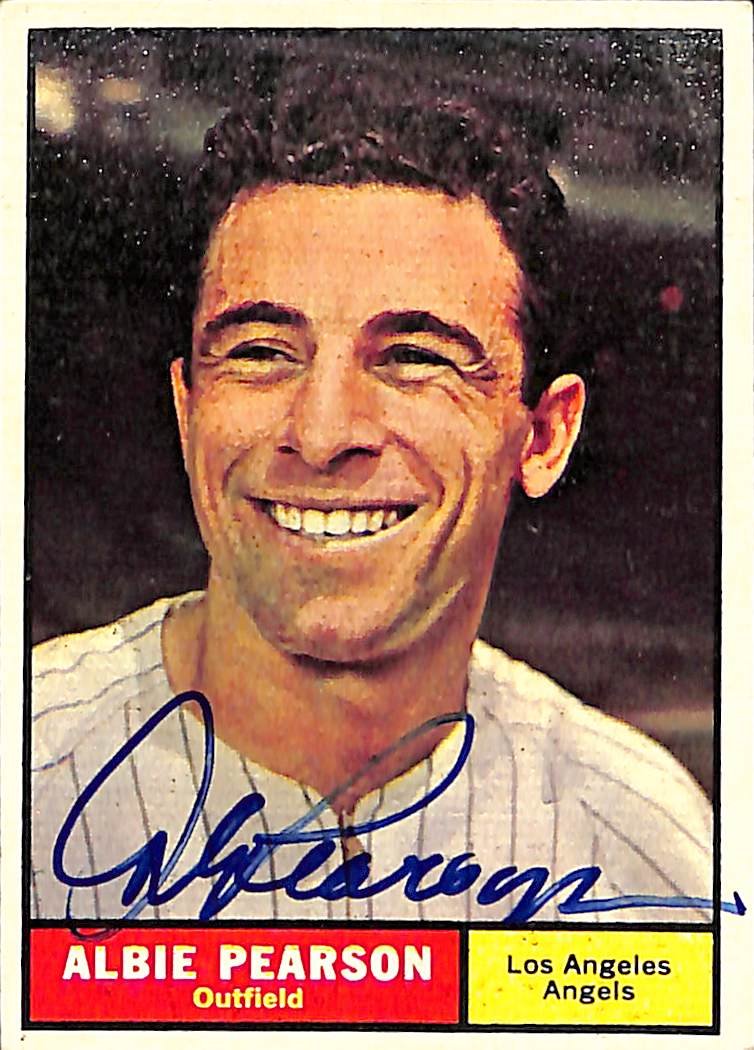 Albie Pearson Los Angeles Angels Signed/Autographed 1961 TOPPS Card #288 189508