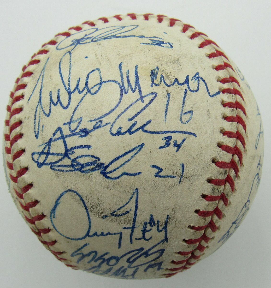 2002 Harrisburg Senators AA Minor League Team Signed by 23 OML Baseball 148888