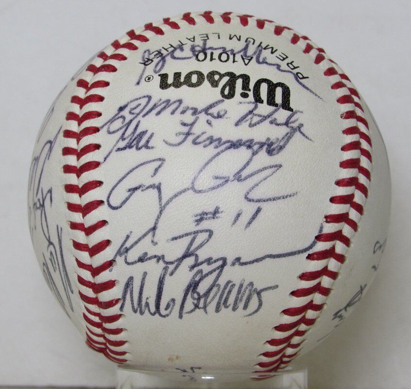 1992 Team Autographed Rawlings OEL Baseball New Britain Red Sox