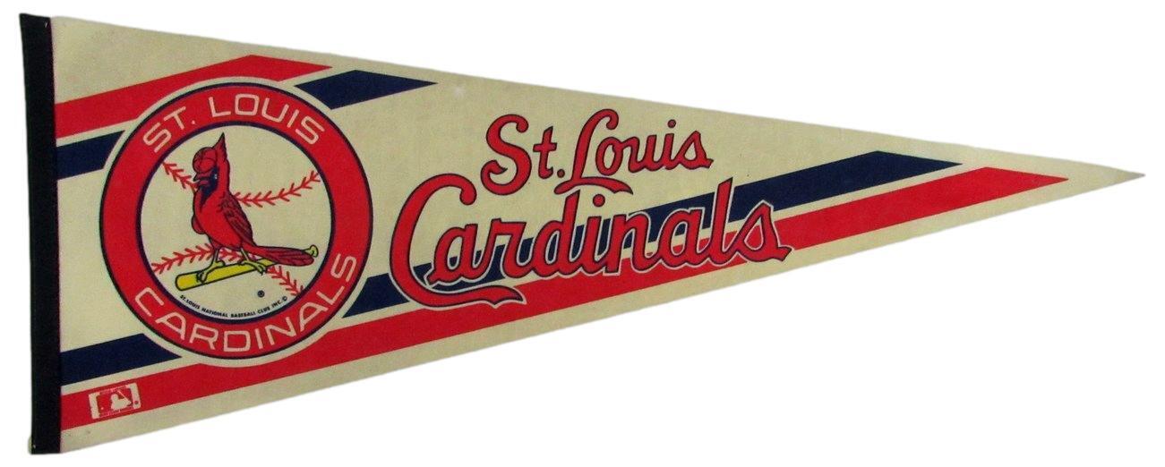 Vintage 1990's St. Louis Cardinals MLB Baseball 28x11 Felt Pennant