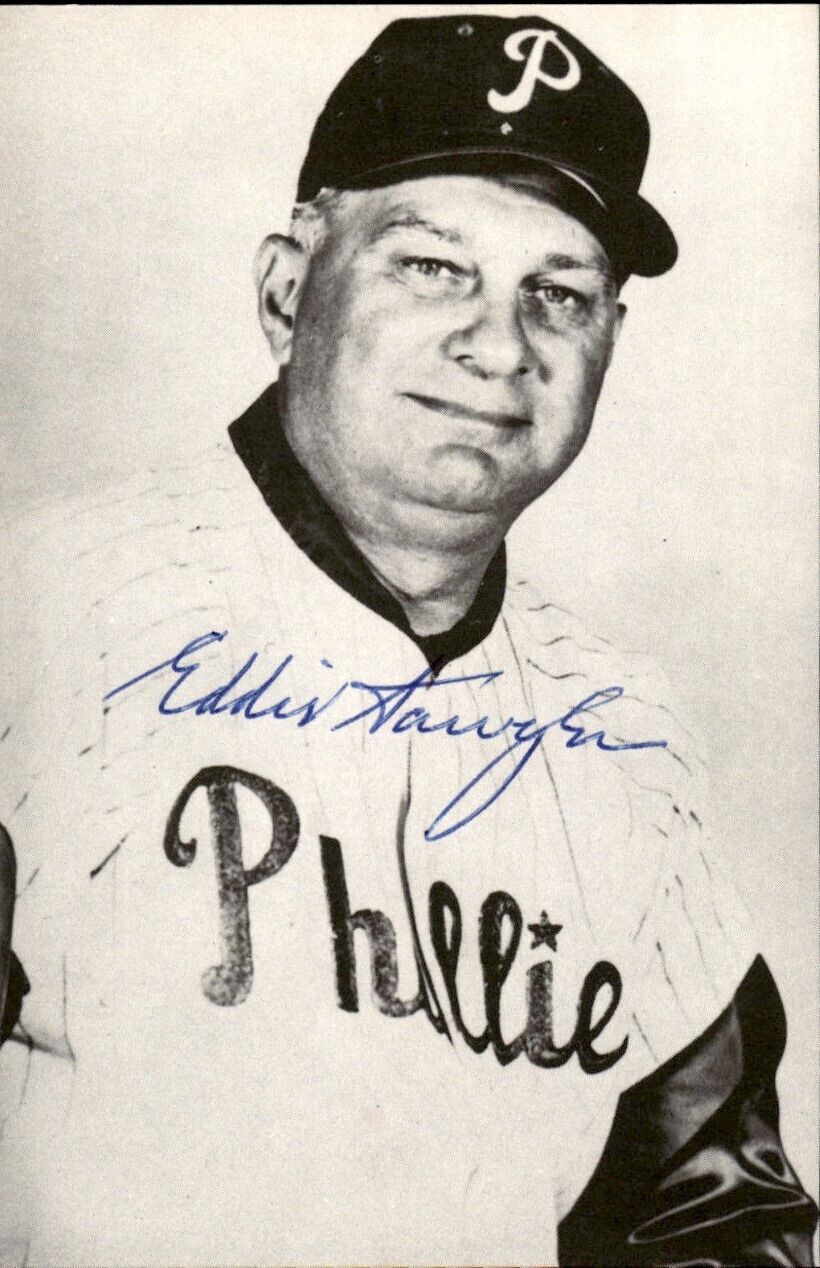 Eddie Sawyer Phillies d. 1997 Signed/Autographed 3x5 Photo 178774