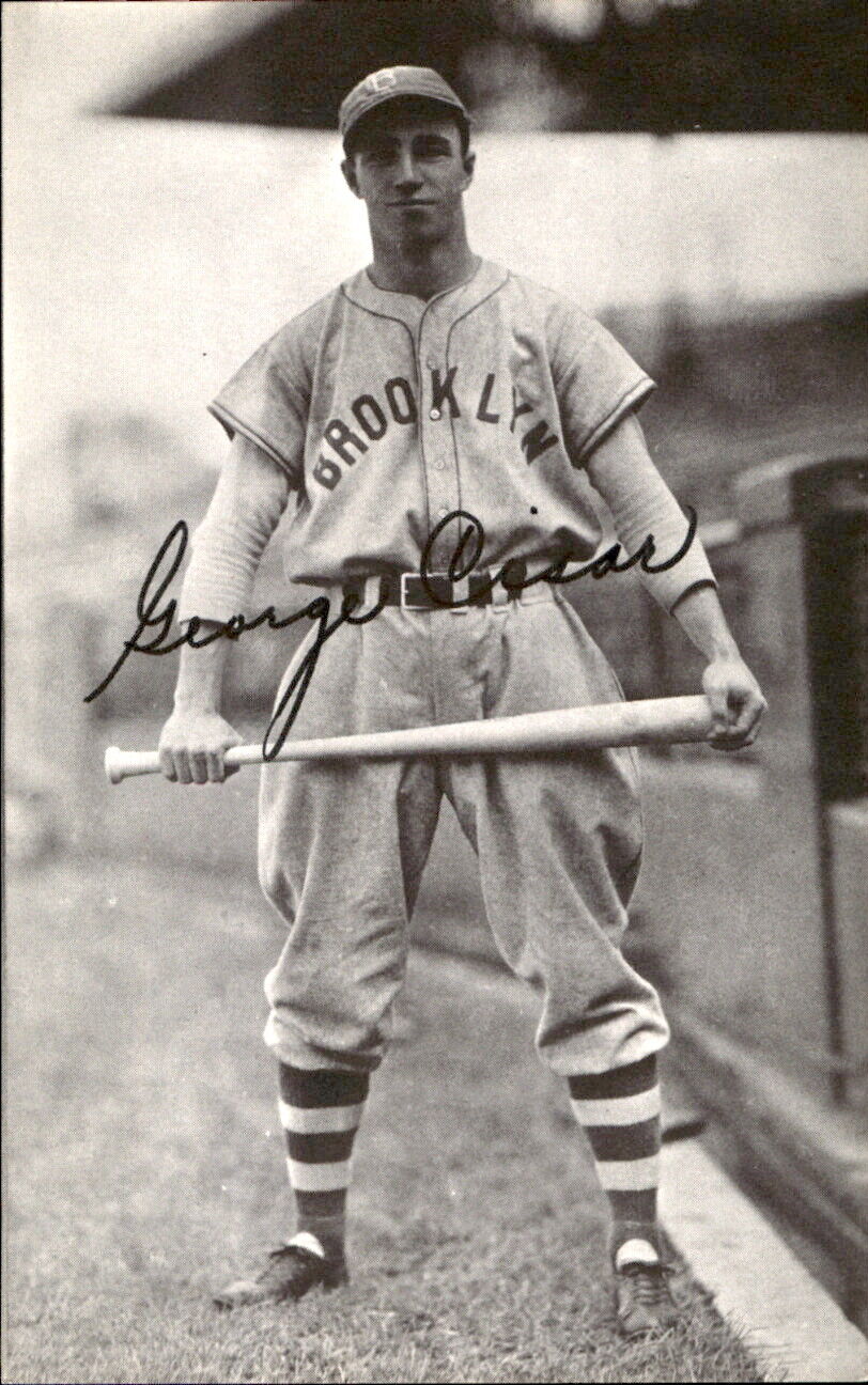 George Cisar Dodgers d. 2000 Signed/Autographed 3x5 Photo 178127