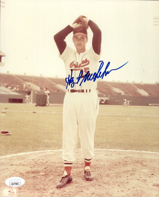 Hoyt Wilhelm HOF Signed/Autographed 8x10 Photo Baltimore Orioles JSA 191084