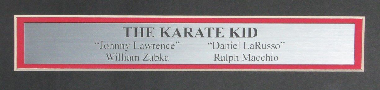 KARATE KID William Zabka/Ralph Macchio Signed/Auto 16x20 Photo Framed JSA 164111