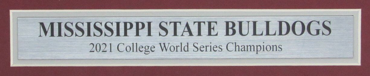 Starkville Daily News Newspaper Mississippi State 2021 World Series Framed CWS