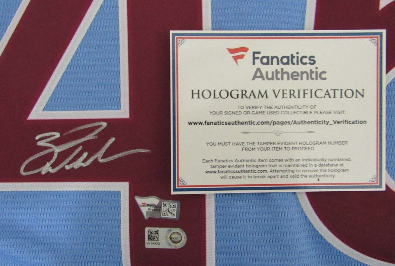 Zack Wheeler Autographed Nike Blue Baseball Jersey Phillies Fanatics