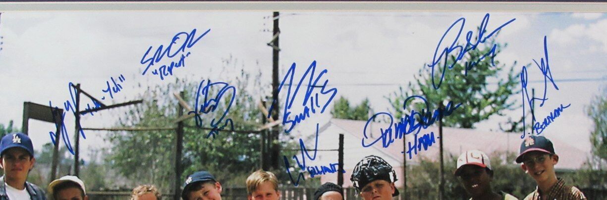 The Sandlot Autographed by 8 Cast Members 16x20 Photo Framed PSA