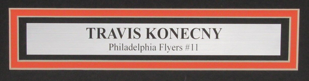 Travis Konecny Autographed 16x20 Photo Philadelphia Flyers Framed Fanatics