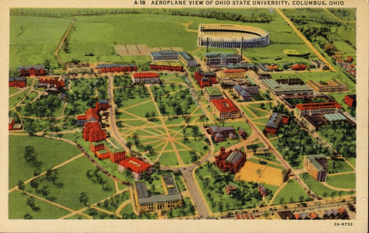 1930 's Postcard Ohio State University Stadium Columbus, OH 176190