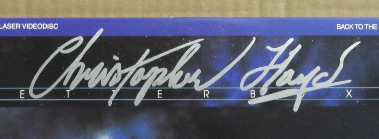 Michael J Fox Christopher Lloyd "BTTF2" Dual-Signed Laser Disc Beckett 162841