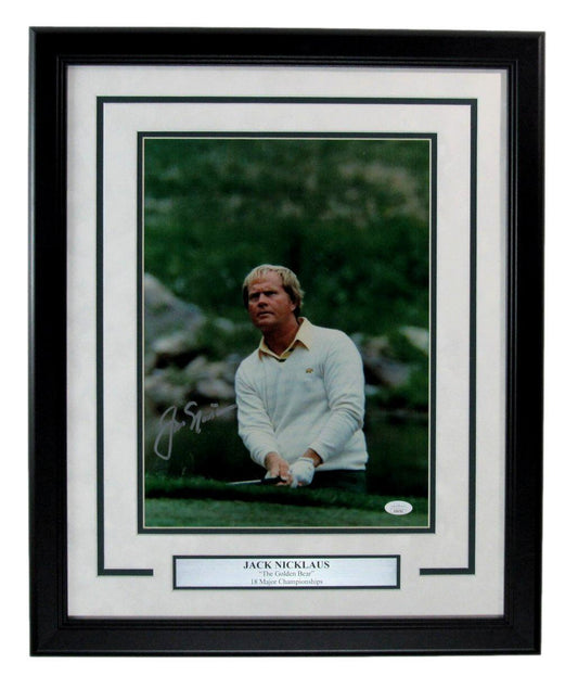Jack Nicklaus Autographed 11x14 Photo PGA Champion Framed JSA