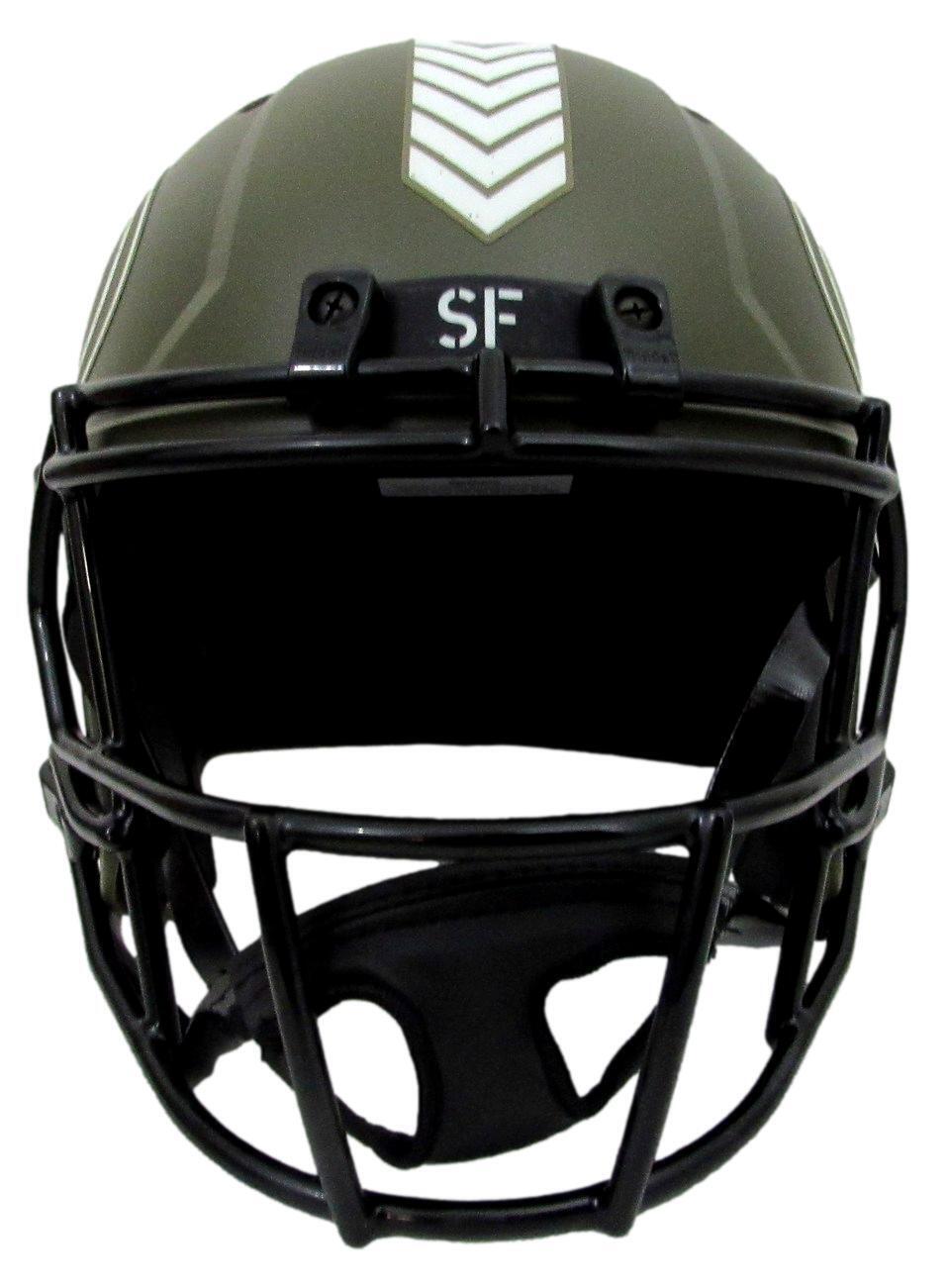 Nick Bosa Signed Full Size Salute To Service Replica 49ers Helmet Beckett 178267
