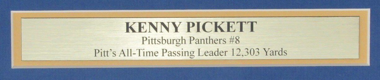 Kenny Pickett Autographed 16x20 Photo University of Pittsburgh Framed Beckett