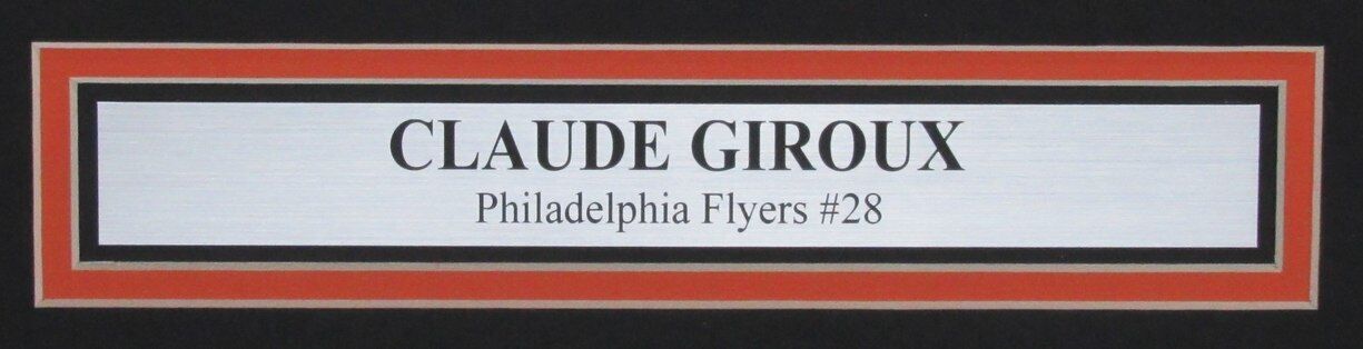 Claude Giroux Autographed 16x20 Photo Hit Sidney Crosby Flyers Framed PSA/DNA
