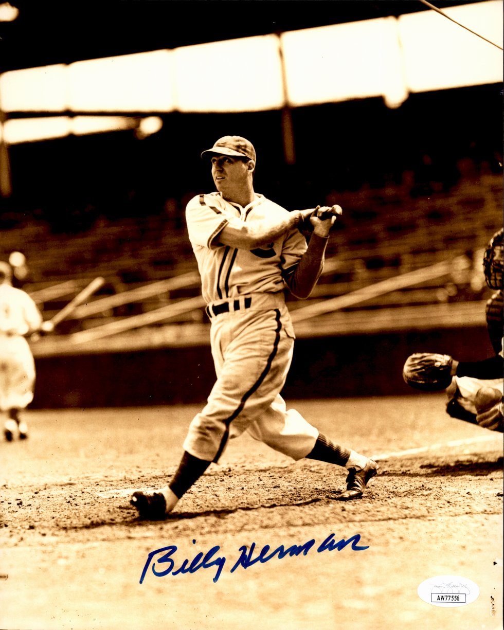 Billy Herman HOF Signed/Autographed 8x10 Photo Chicago Cubs JSA 191435