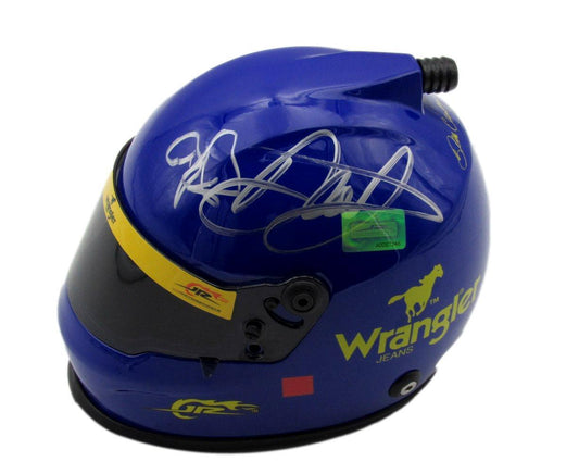 Dale Earnhardt Jr. Signed NASCAR Wrangler #3 Mini Racing Helmet JSA 158201