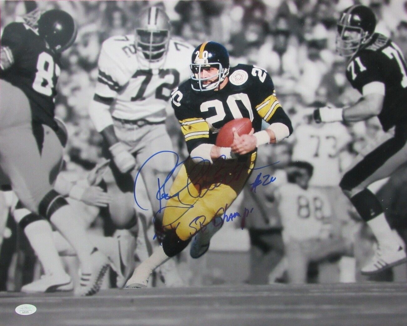 Rocky Bleier Pittsburgh Steelers Signed/Inscribed 16x20 Photo JSA 156778