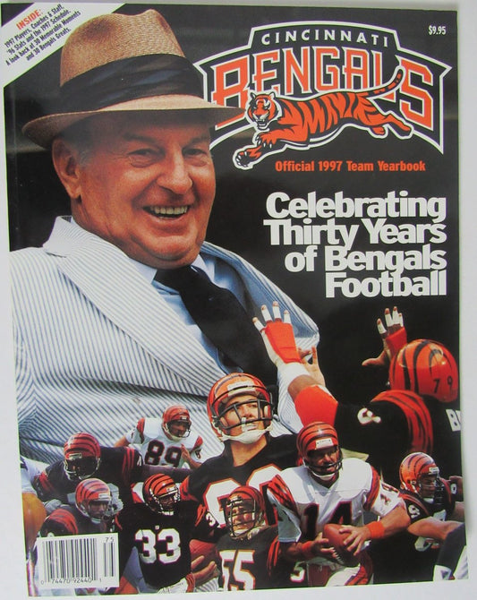 1997 Cinncinnati Bengals NFL Football Official Team Yearbook 146162