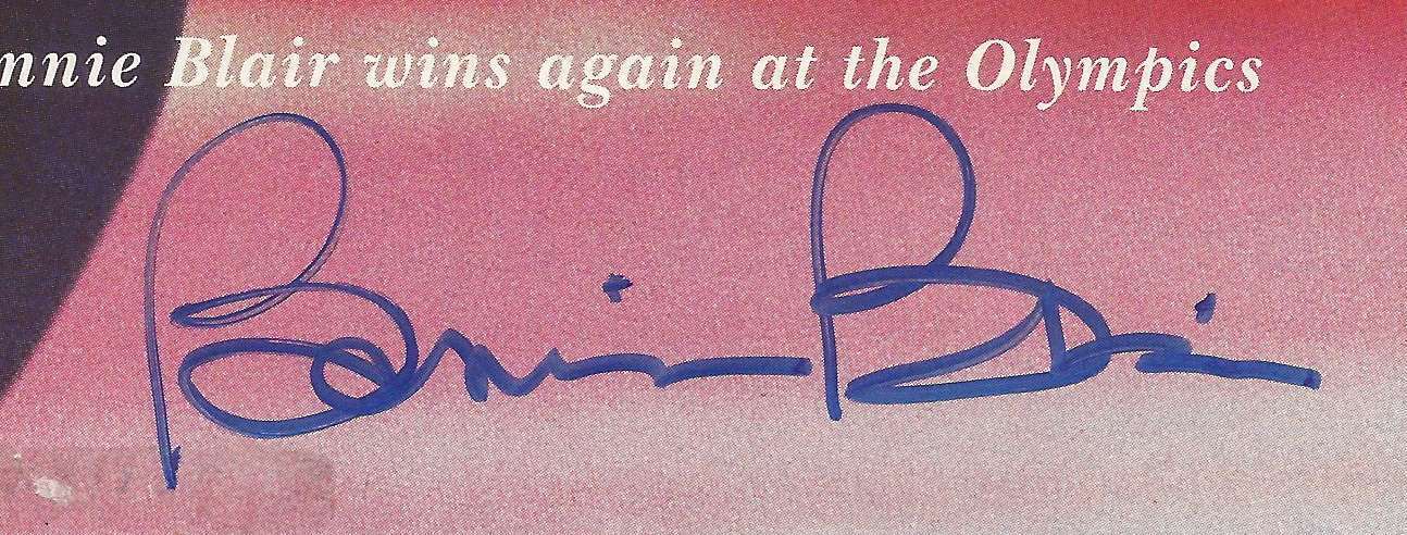 Bonnie Blair Olympic Champ Signed/Autograped 8x10 SI Cover Photo 150089