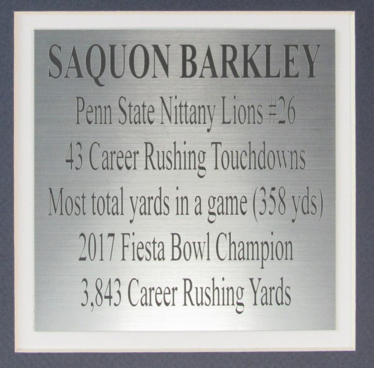 Saquon Barkley Autographed Jersey Penn State Framed JSA 183602