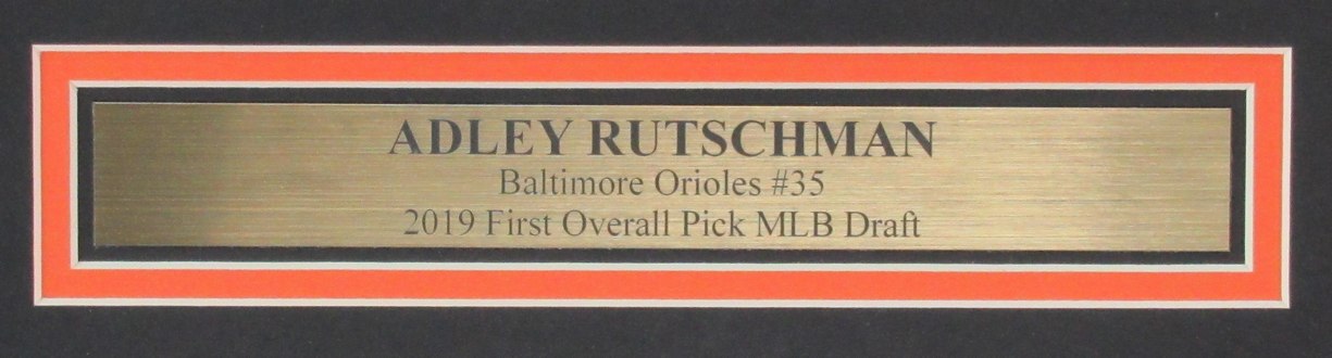 Adley Rutschman Autographed 11x14 Photo Orioles Framed Fanatics 183315