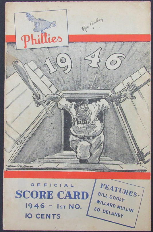 1946 Philadelphia Phillies vs St. Louis Cardinals Score Card Program 178274