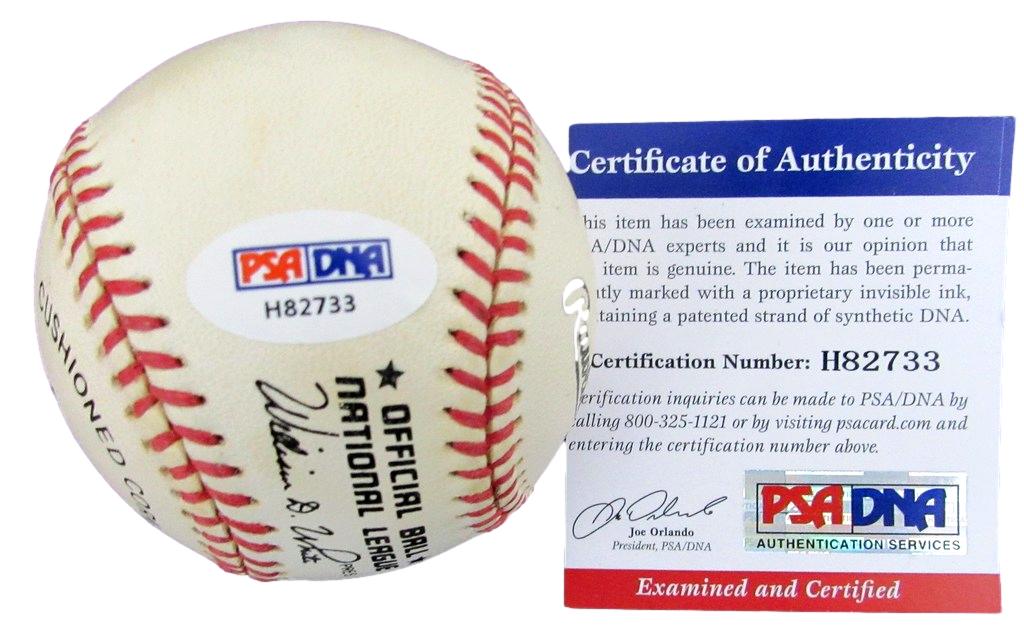 Willie Mays HOF Autographed ONL Baseball San Francisco Giants PSA/DNA 182170