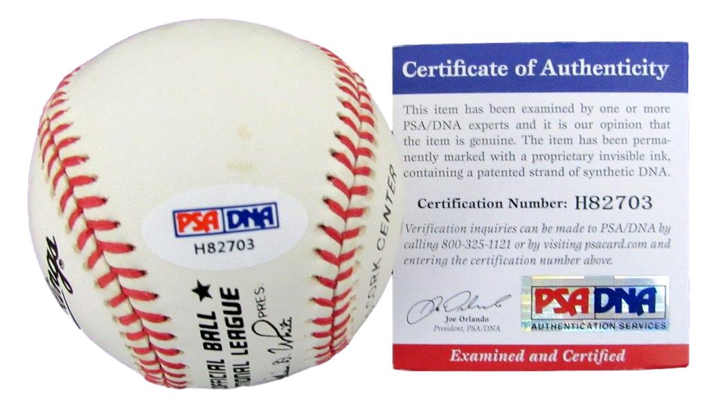 Willie Mays HOF Autographed ONL Baseball San Francisco Giants PSA/DNA 182172