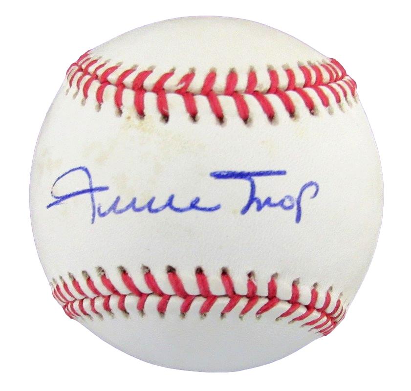 Willie Mays HOF Autographed ONL Baseball San Francisco Giants PSA/DNA 182184