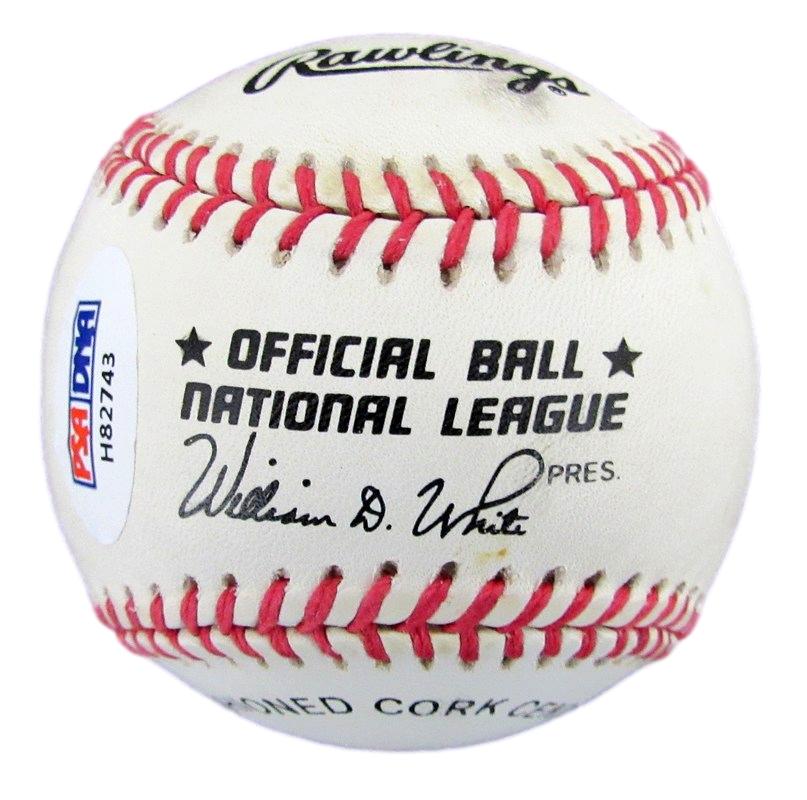 Willie Mays HOF Autographed ONL Baseball San Francisco Giants PSA/DNA 182184