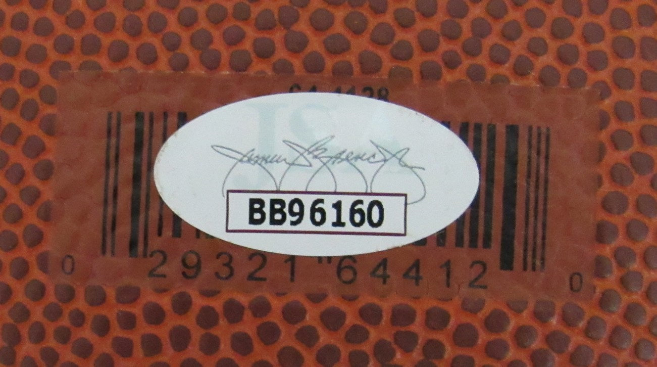 Patrick Ewing Autographed Spalding Basketball New York Knicks JSA 159603