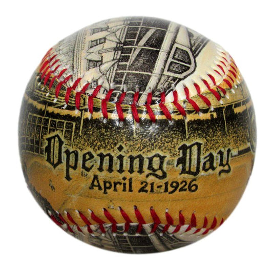 Wrigley Field Opening Day April 21, 1926 Unforgettaball Artwork Baseball