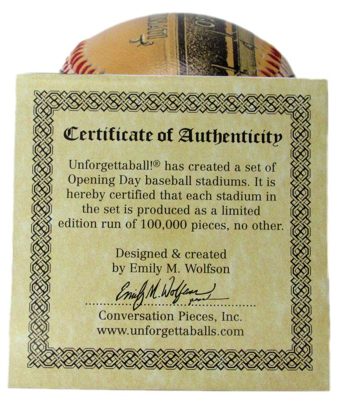 Wrigley Field Opening Day April 21, 1926 Unforgettaball Artwork Baseball