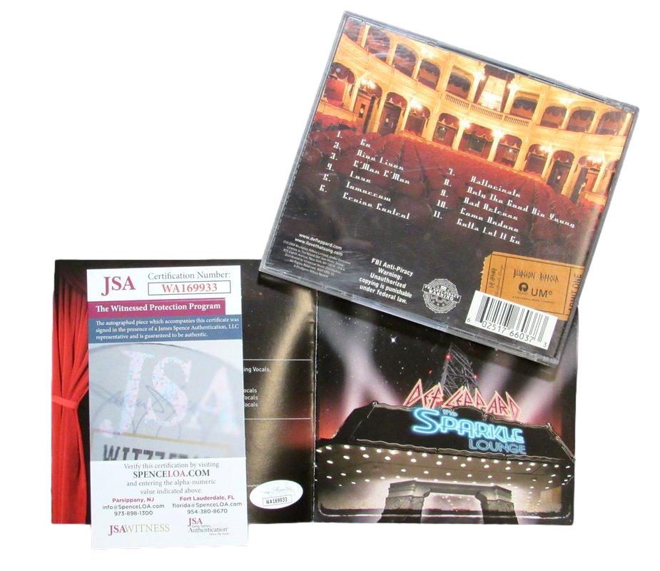 Joe Elliott Autographed CD Cover "Songs From The Sparkle Lounge" Def Leppard JSA