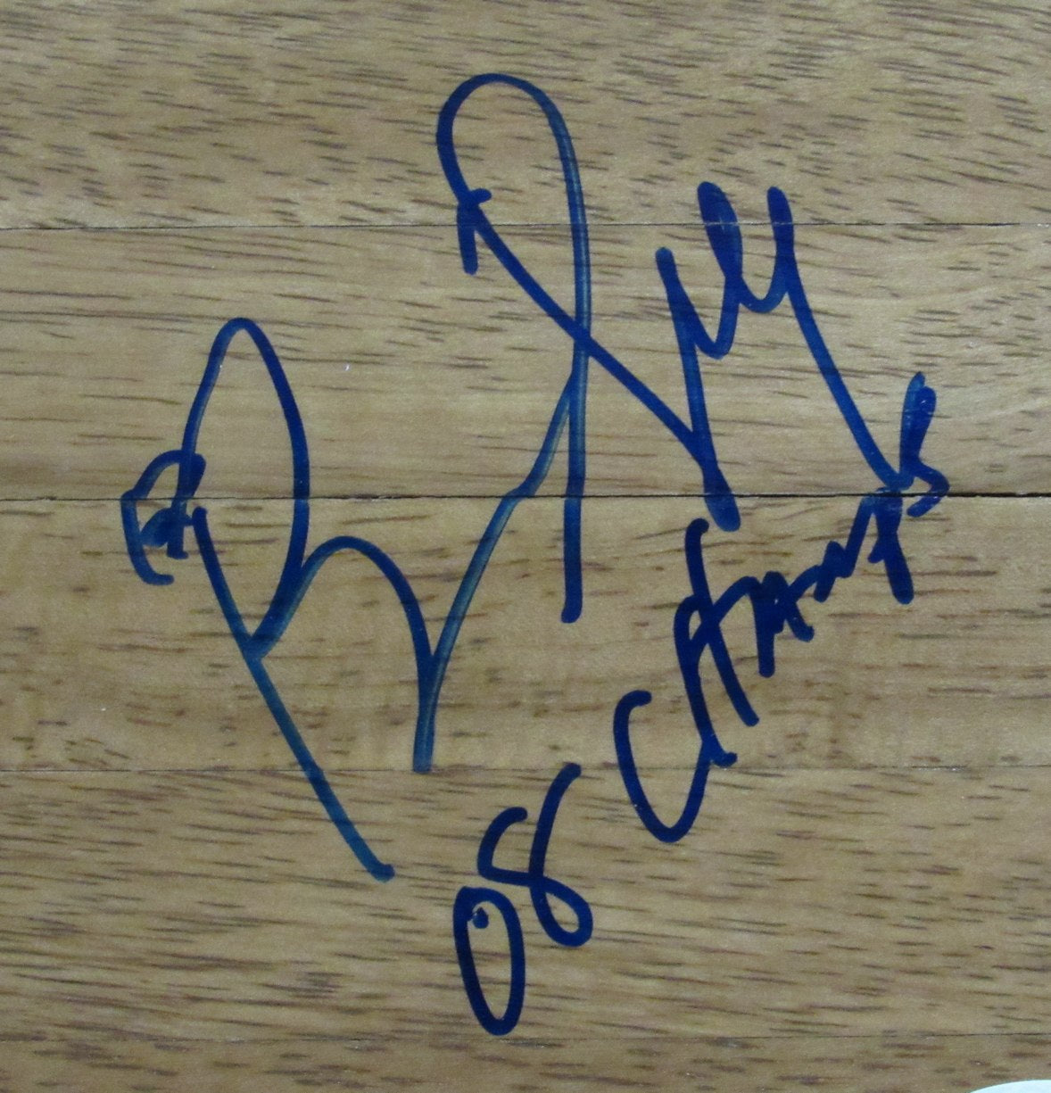 Bill Self Autographed/Inscr 6x6 Floorboard Piece Kansas Basketball Coach JSA