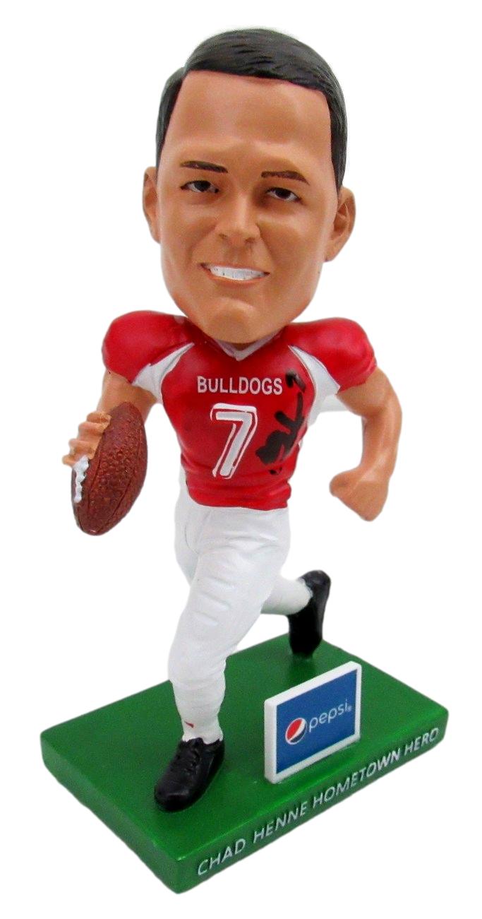 Chad Henne Signed/Auto Hometown Hero Wilson Bulldogs Bobblehead SGA 158884