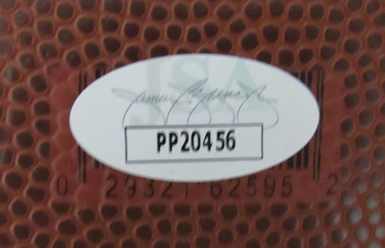 Walt Bellamy Knicks Signed Spalding NBA Basketball JSA 159601