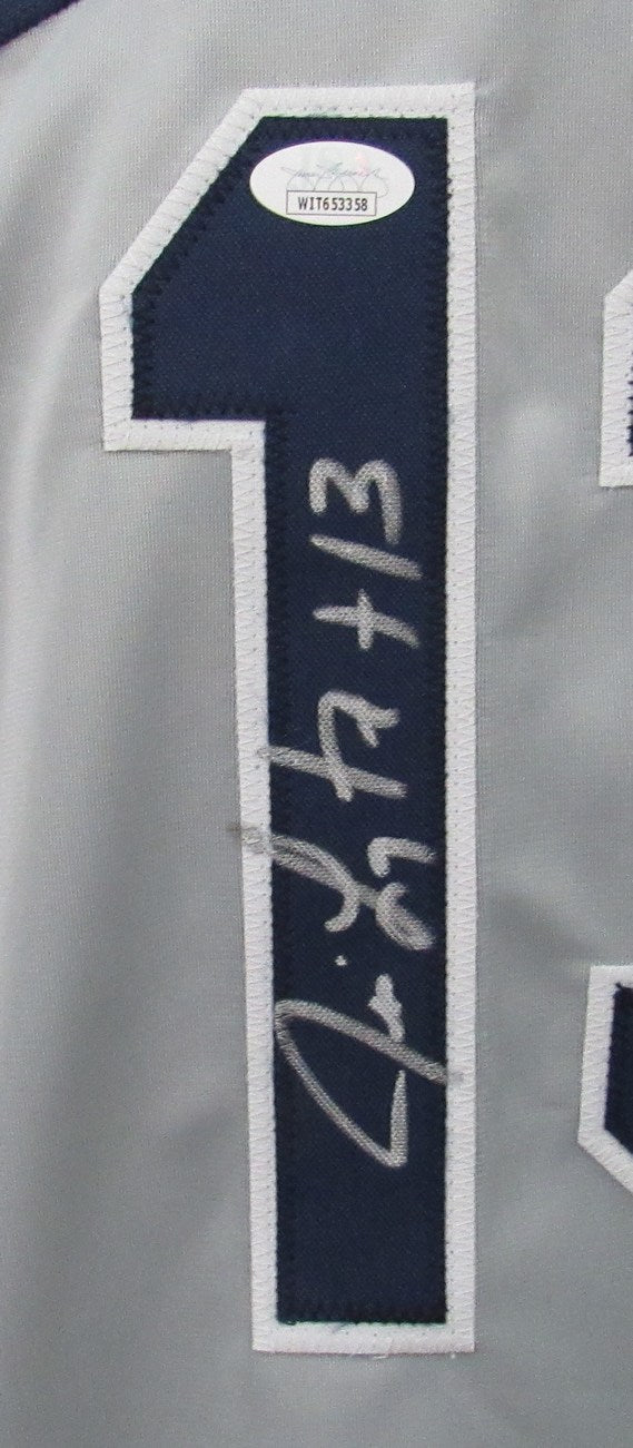 Jim Leyritz Signed/Auto New York Yankees Gray Custom Baseball Jersey JSA 161331