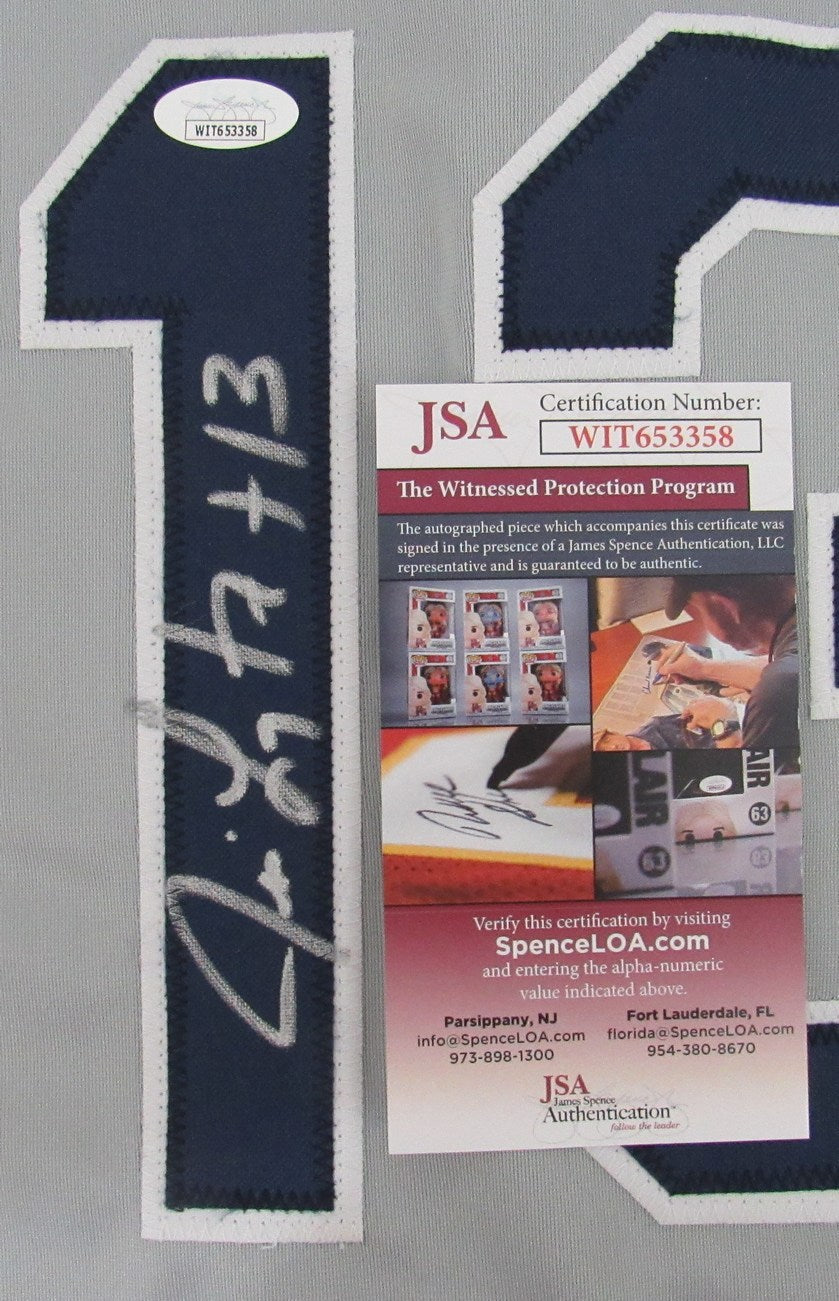 Jim Leyritz Signed/Auto New York Yankees Gray Custom Baseball Jersey JSA 161331