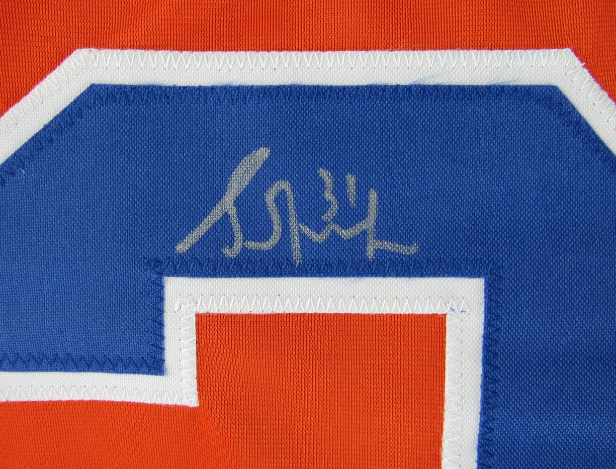 Grant Fuhr HOF Signed/Autographed Oilers Red Custom Hockey Jersey JSA 161104