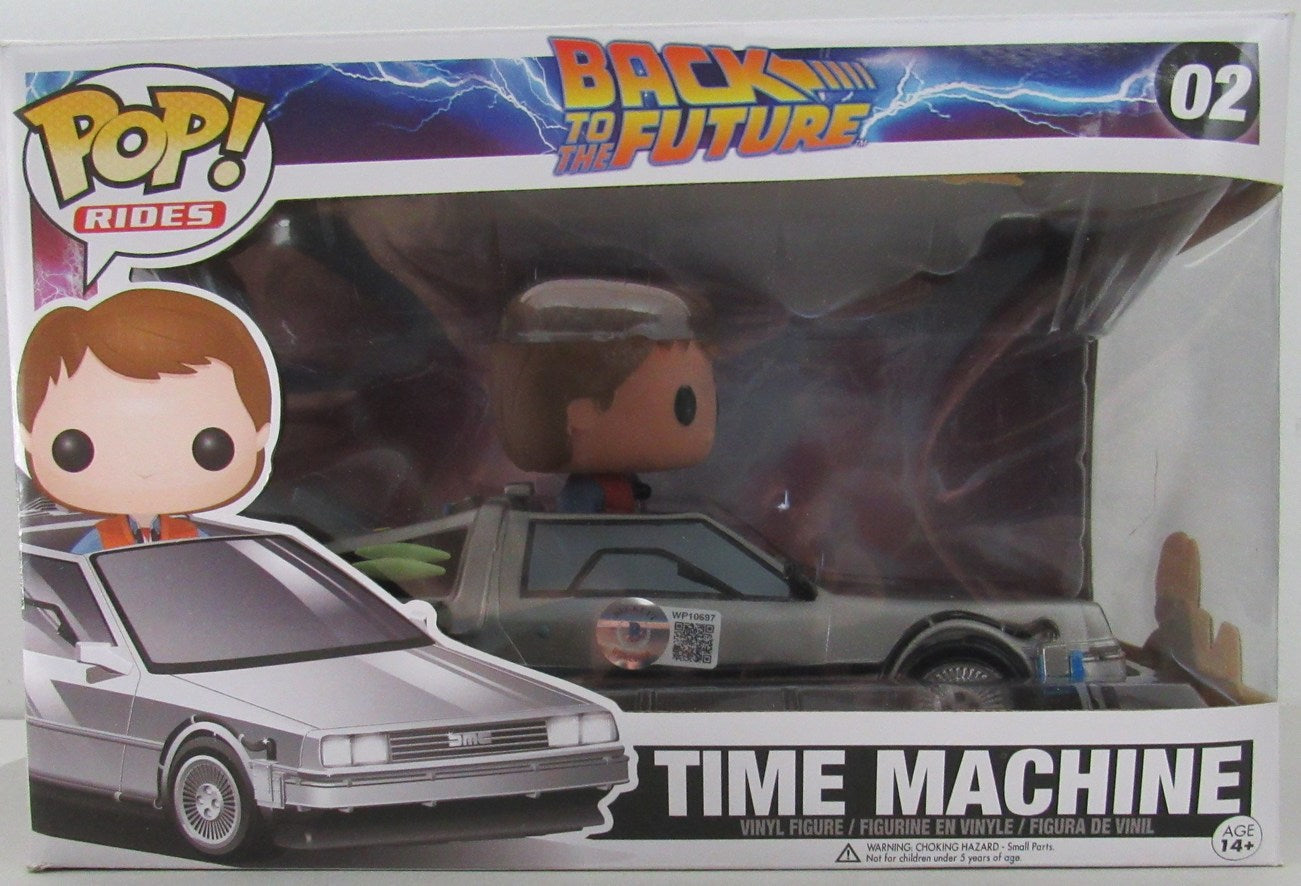 Michael J Fox Signed "Back To Future" POP! Rides Time Machine #02 BAS 162925
